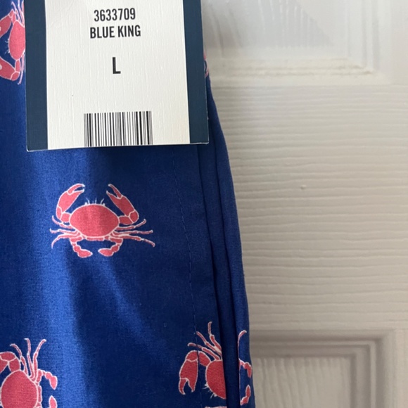 NWT Crown & Ivy Men’s Blue Crab Pajama Bottoms, size Large - Picture 3 of 4